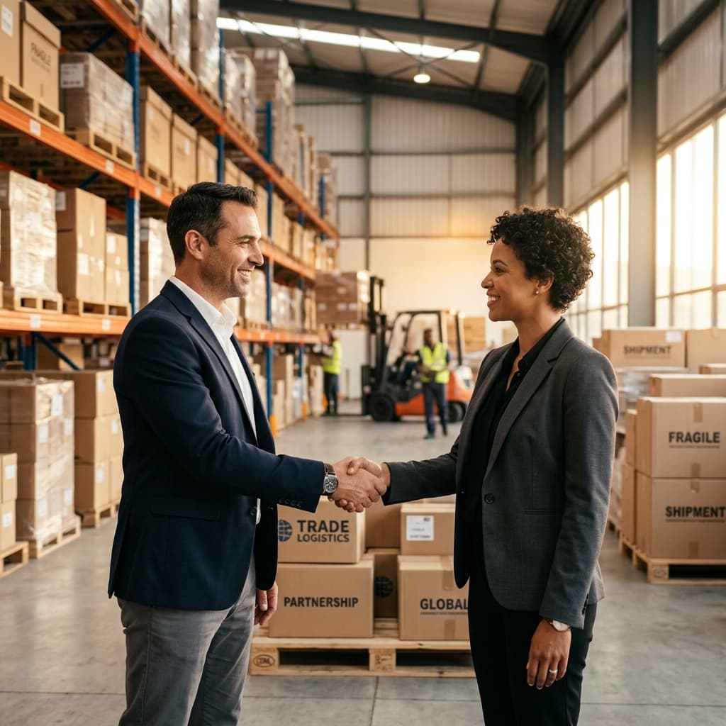Nurtuure Goods Wholesalers Trade Partnership Handshake